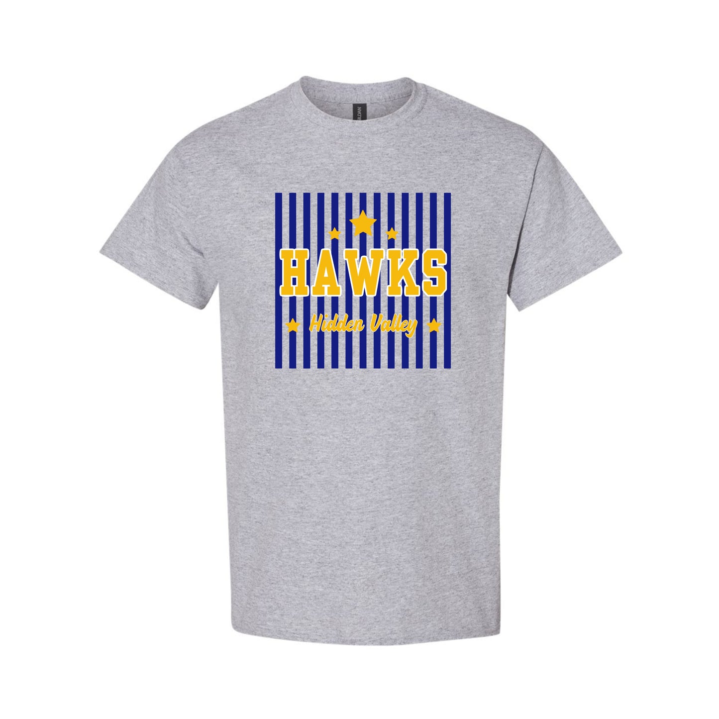 Hidden Valley Hawks Vertical Lines Retro Shirt