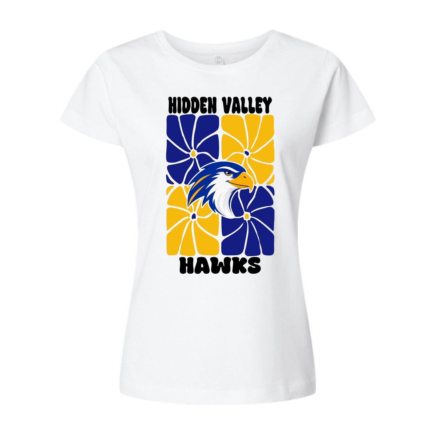 Hidden Valley Hawks Retro Flowers Women’s Shirt